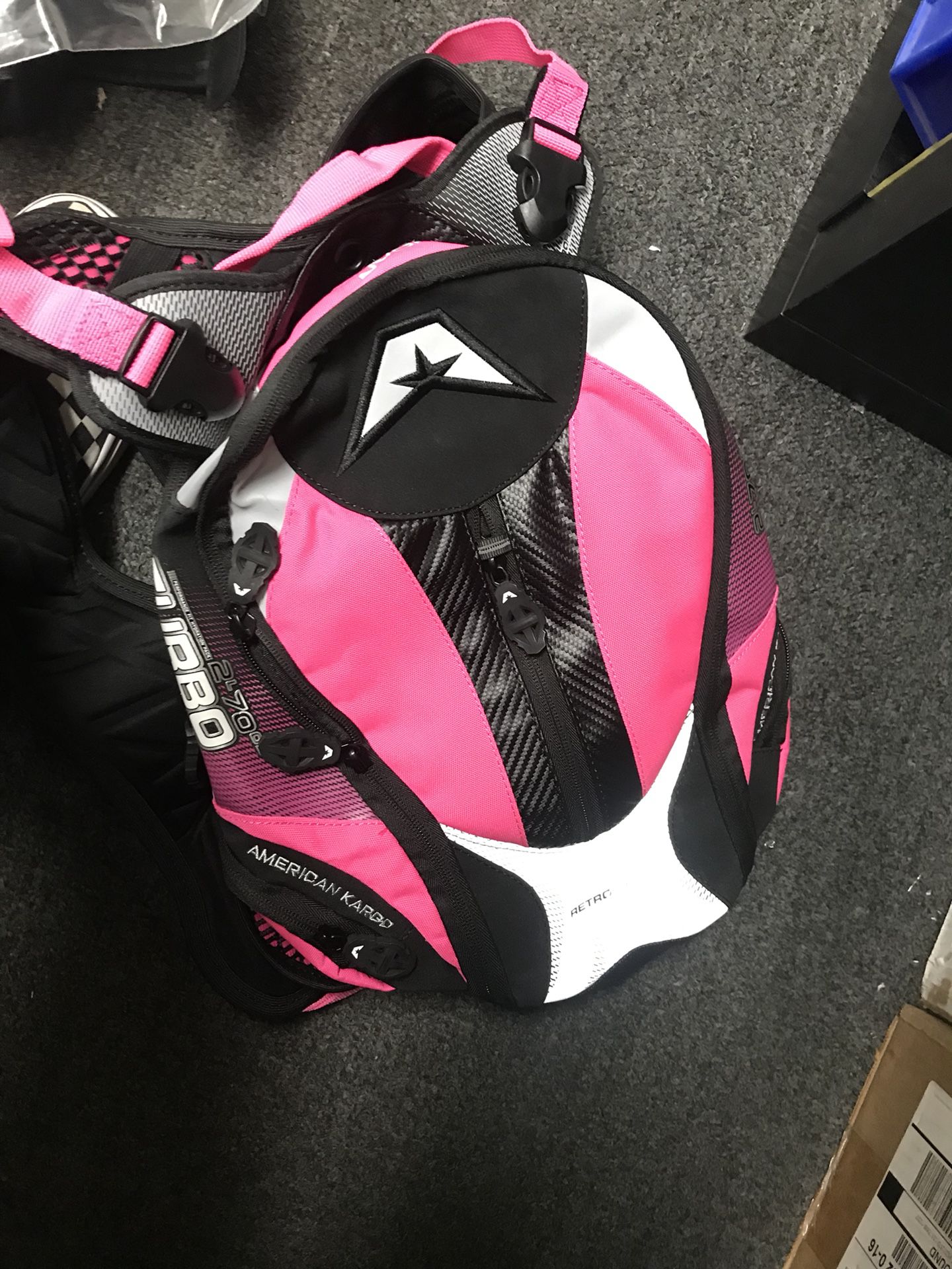 AK pink backpack