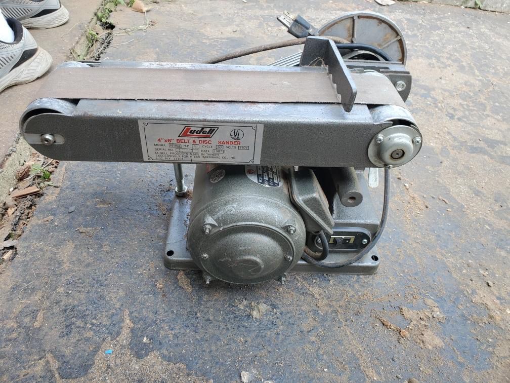 Ludell 4” x 6” Belt & Disc Sander