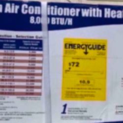 A/C & Heater (NEW) 8,000 BTU 110 Watts