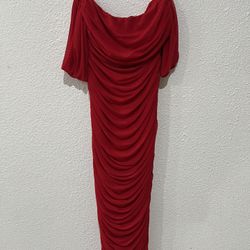 Red Off The Shoulder Dress