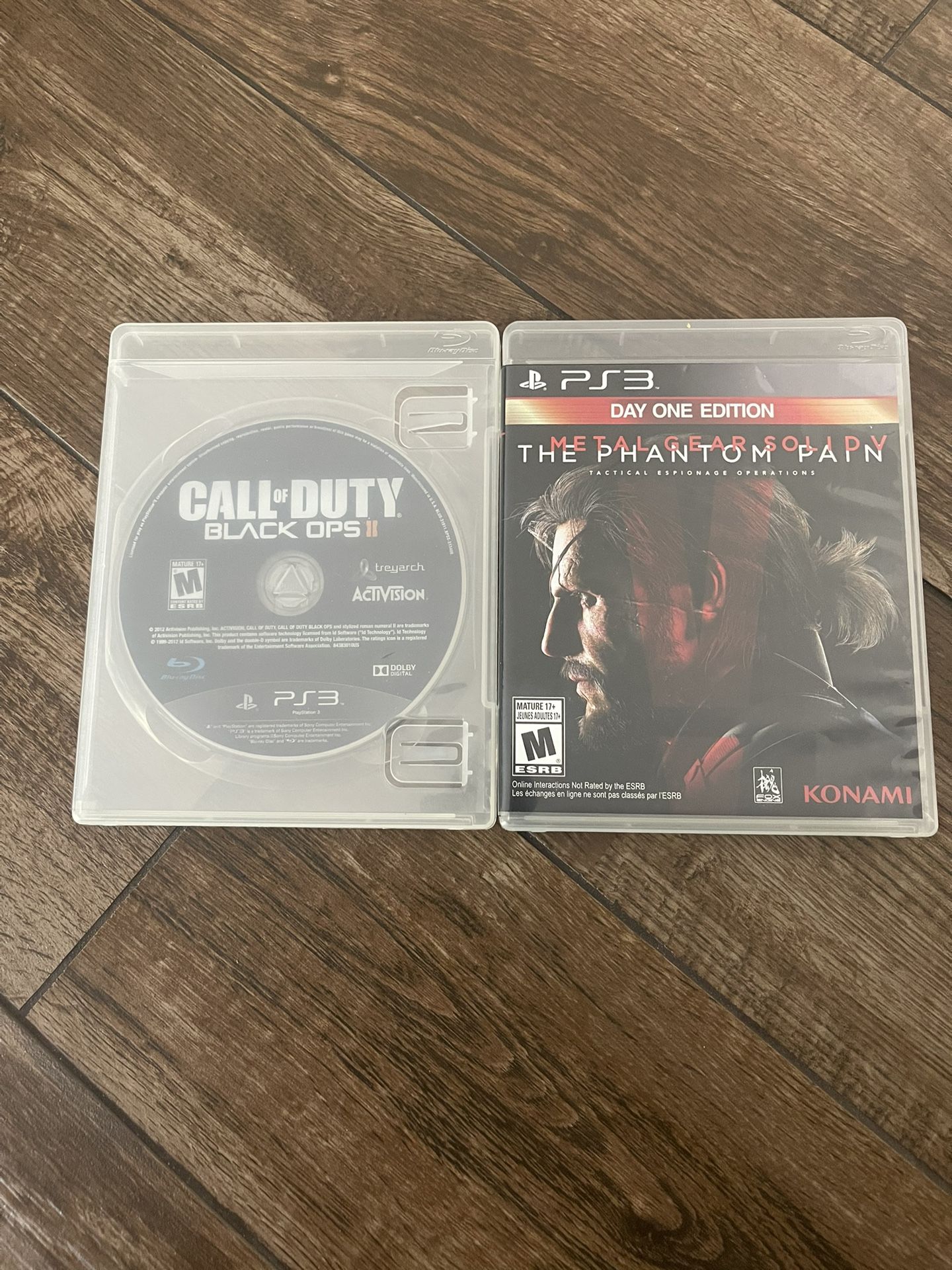 PS3: CALL OF DUTY BLACK OPS II AND METAL GEAR SOLID V: THE PHANTOM PAIN: