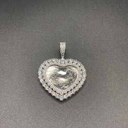 Heart Memory Pendant Brass