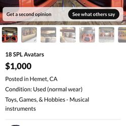 18” Avatar SPL 3500 Rms Watts 