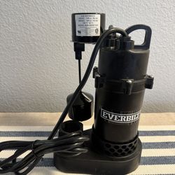 (NEW) 1/4 HP Aluminum Submersible Sump Pump Vertical Switch