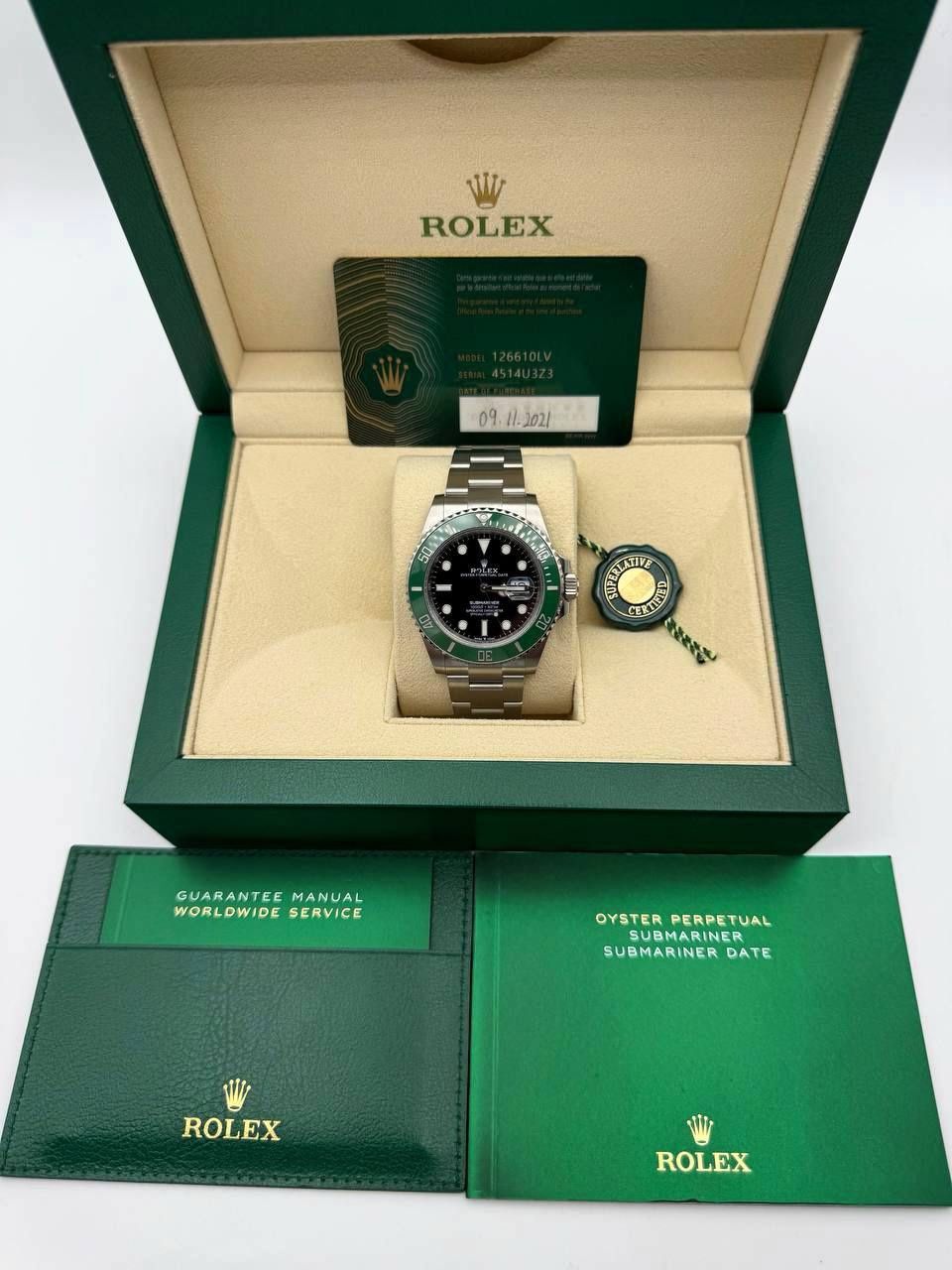 2021 Rolex Submariner Date 41mm Kermit Starbucks 126610LV