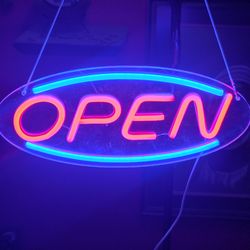 Neon led OPEN sign