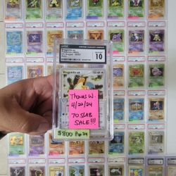 Pokemon Cards - 71 Mostly Vintage Japanese Slabs