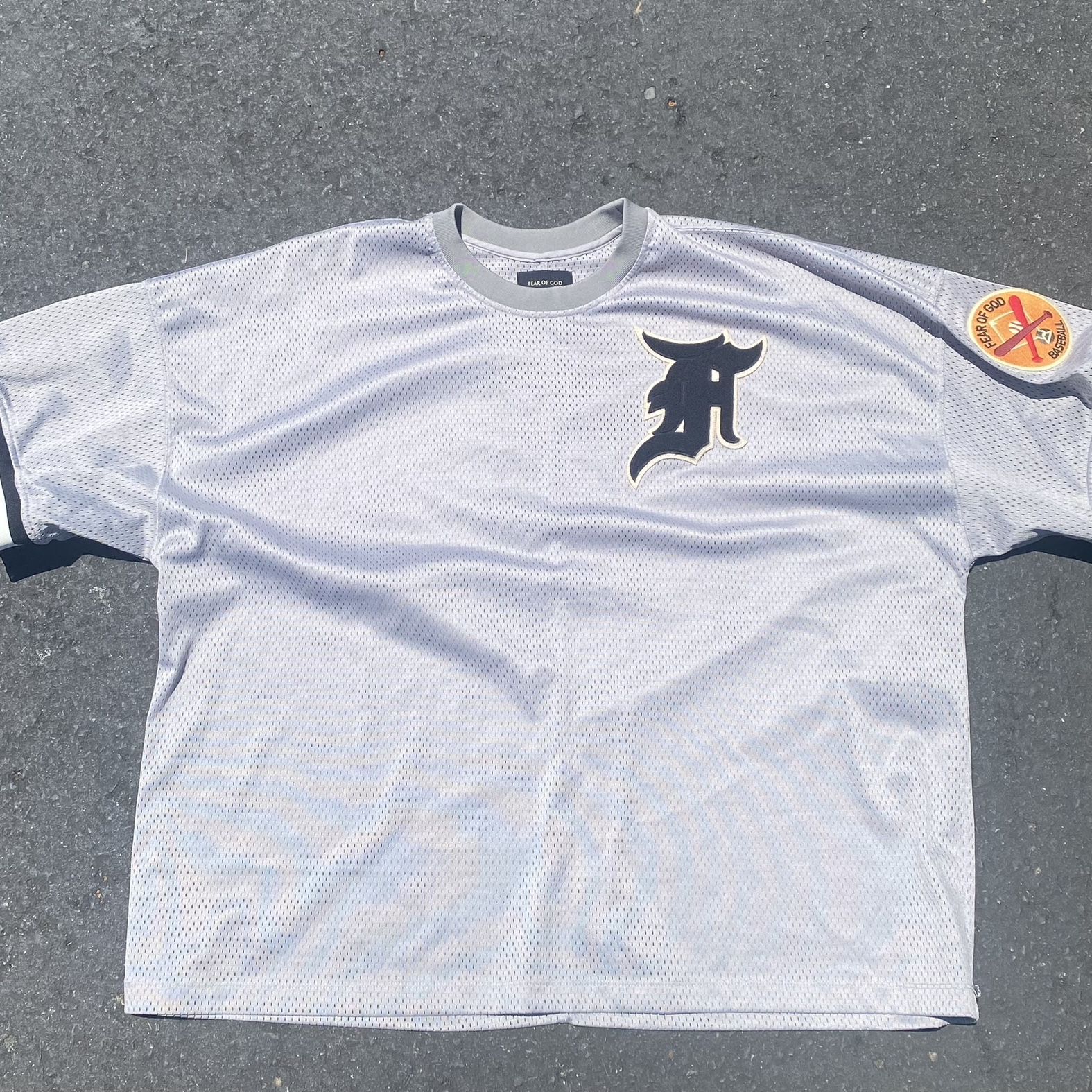 Rare 2017 5th Collection Fear Of God Mesh Baseball Jersey for Sale