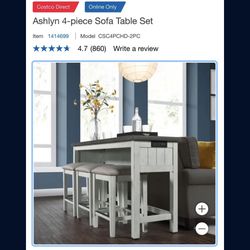 Ashlyn 4-piece Sofa Table Set Read Details 