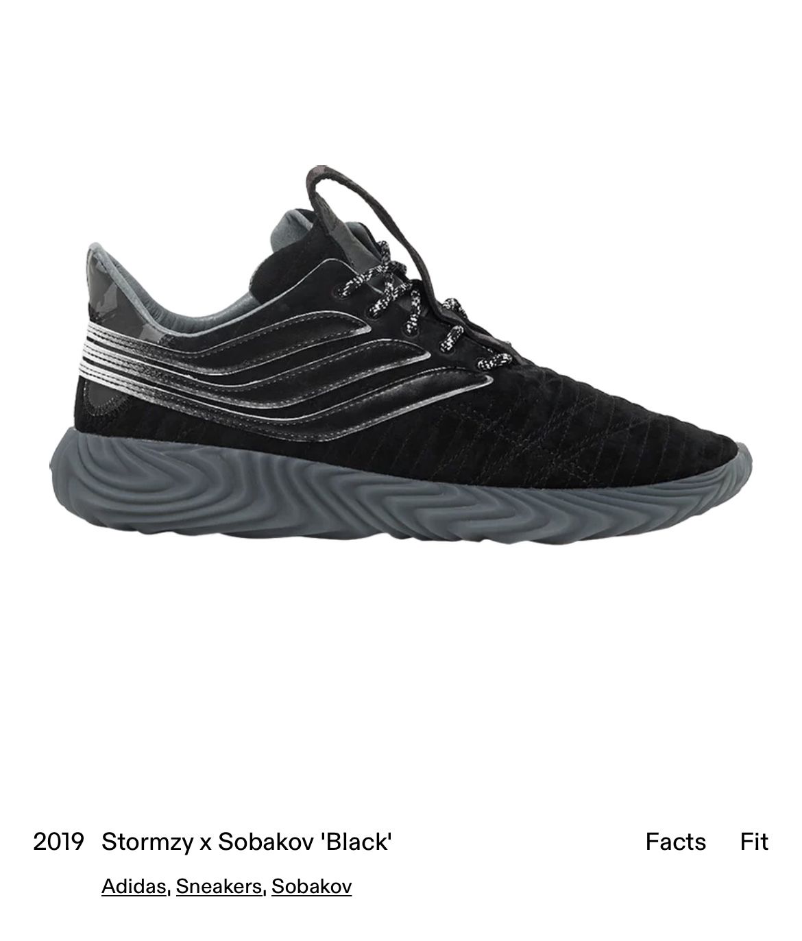 Adidas Men Shoe Running Sneaker Sobakov Black Original 8.5