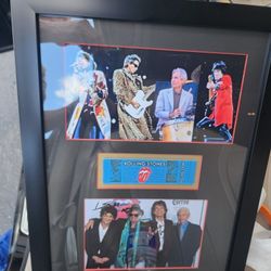 Rolling Stones Full Band Signed