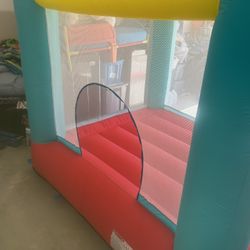 Kids Bounce House And Toddler Elmo Bed With Brand New Mattress