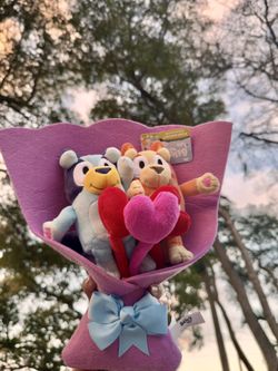 Bluey And Bingo Plush Valentine’s Day Bouquet
