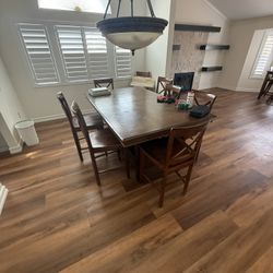 Dining Room Table With Leaf And Built In Drawers 