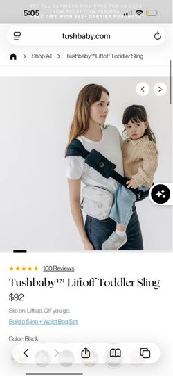 Tushbaby Liftoff Toddler Sling