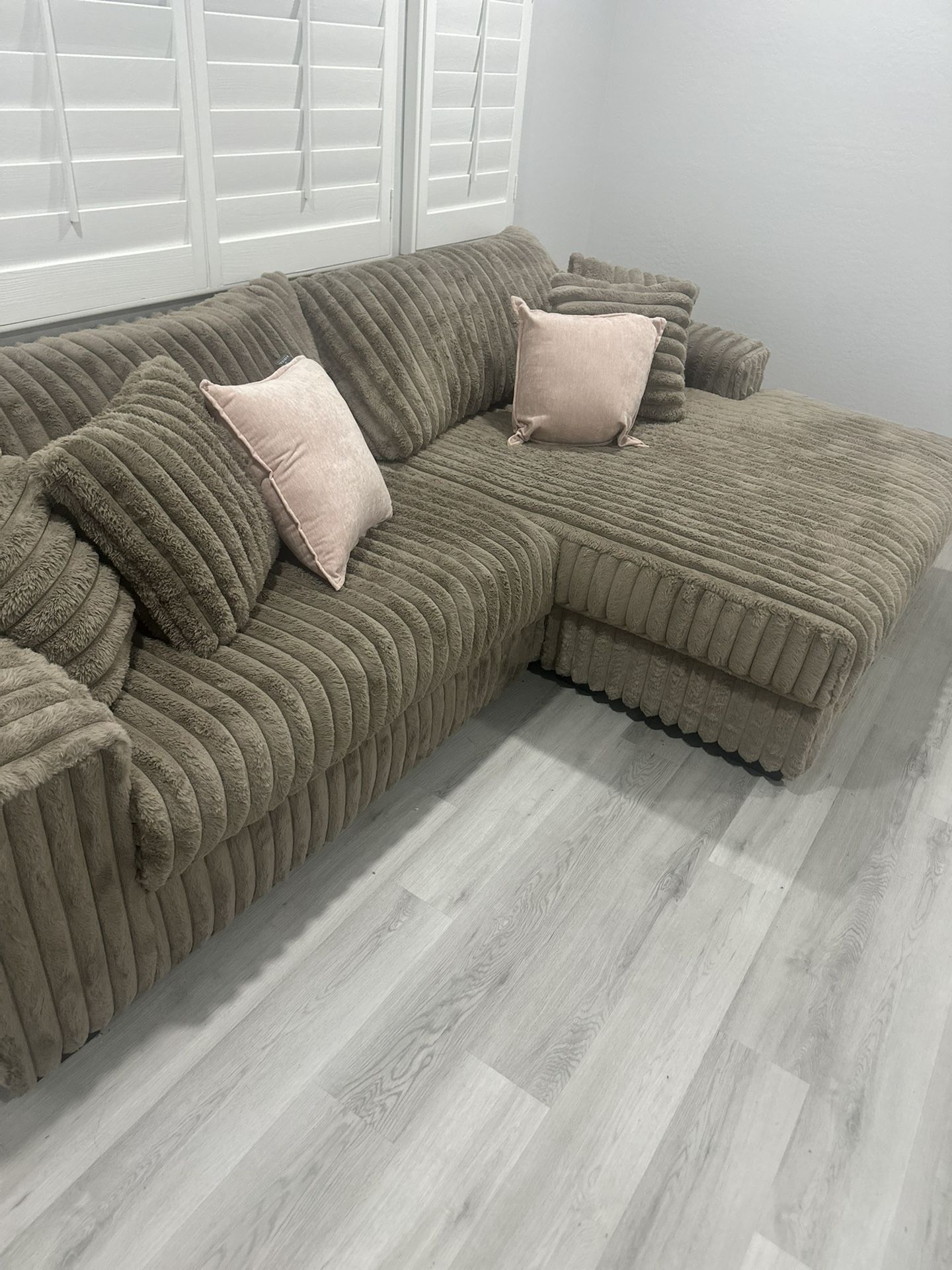 NEW BROWN COUCH