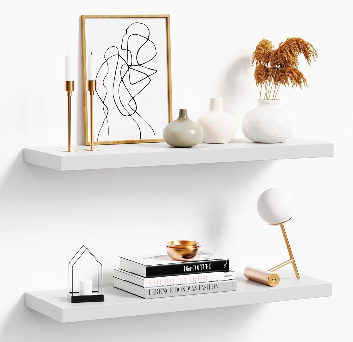 24" Wall Mounted Floating Shelf
