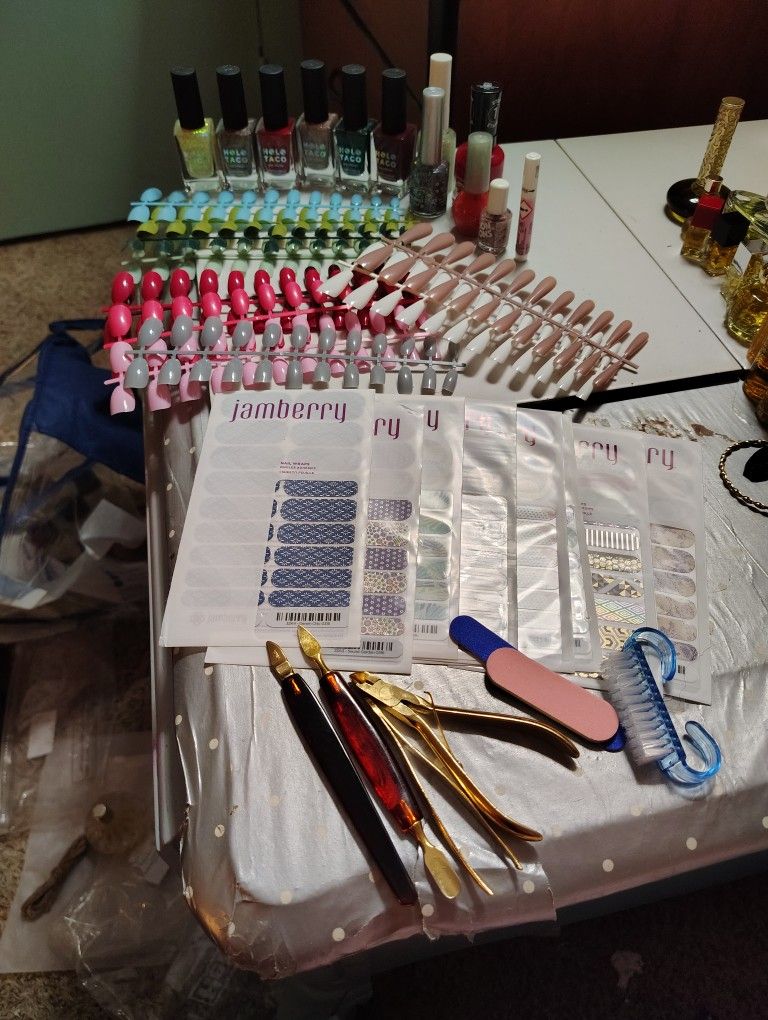 Huge lot Of Nail Items.