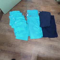 WonderWorks Medical Scrubs- Shirts And Pants 11 Pieces