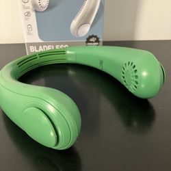 Hanging Neck Fan (Dark Green) – Bladeless & Quiet