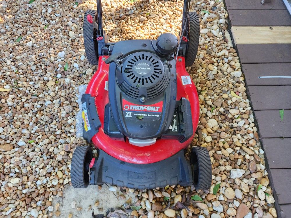 Troy Bilt TB130 21 Inch 159cc Gas Mulching Push Walk Behind Lawn Mower