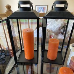Black lanterns - Wedding decor 