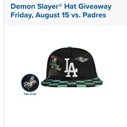 Dodgers Vs Padres Demon Slayer Hat Giveaway Ticket For Sale 