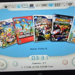 Wii with 5000 retro games