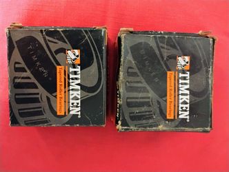 Two Timken Tapered Roller Bearings Set38 (NOS) Unused 