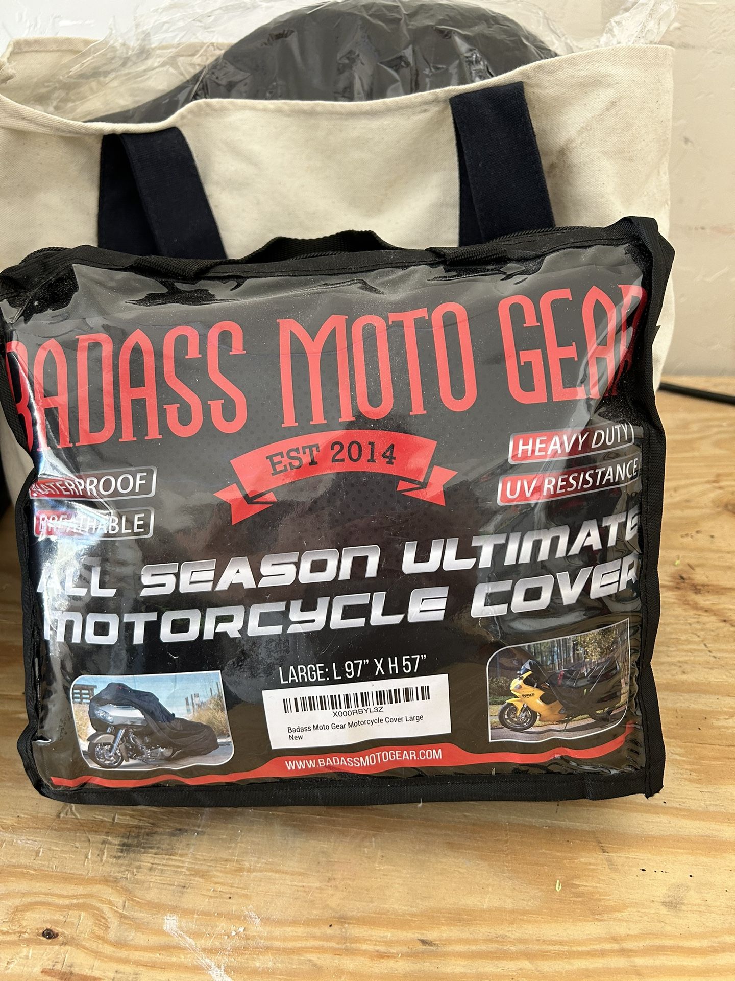BadAss Motorcycle Cover - Large /New