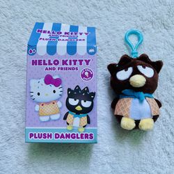 hello kitty and friends plush danglers blind box - badtz maru