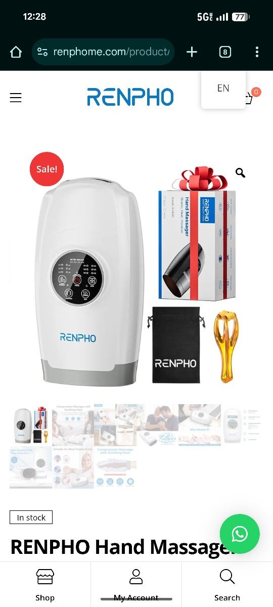 RENPHO Hand Massager