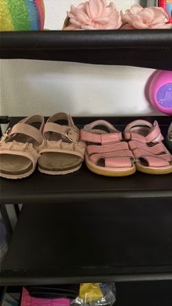 2 Pairs Toddler Girl Pink Sandals