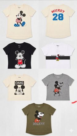 Disney Mickey Mouse T-Shirts XS-XL New Multiple Designs