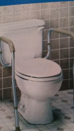 Toilet safety frame