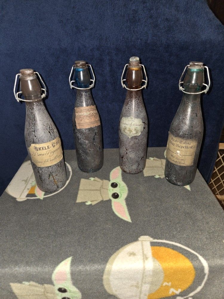 Homemade Harry Potter Potion Bottles