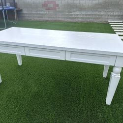 Large Office desk White Solid Wood