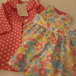 $8_new(18mos) dress/coat set. Thanks 