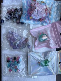 $3 Each - Glass Beads For Bracelets And Luminos Dolls And Ducks
