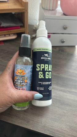 Dog training sprays
