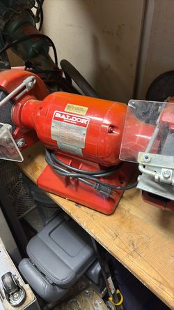 Baldor commercial g bench grinder with stand