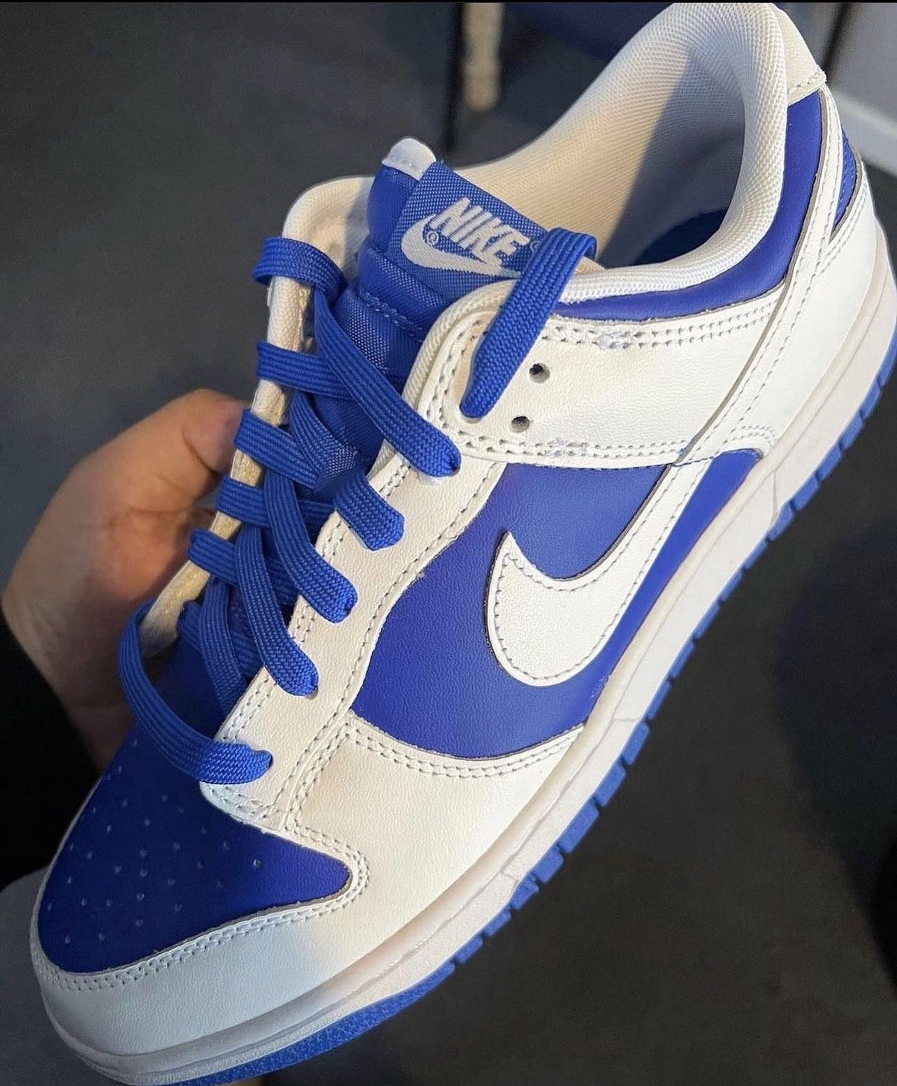 10.5 Racer Blue low dunks Nike Dunk Low Racer Blue White Sneakers Shoes Men main image 4