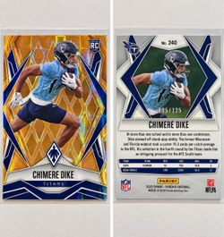 Chimere Dike 2025 Panini Phoenix RC Orange /125