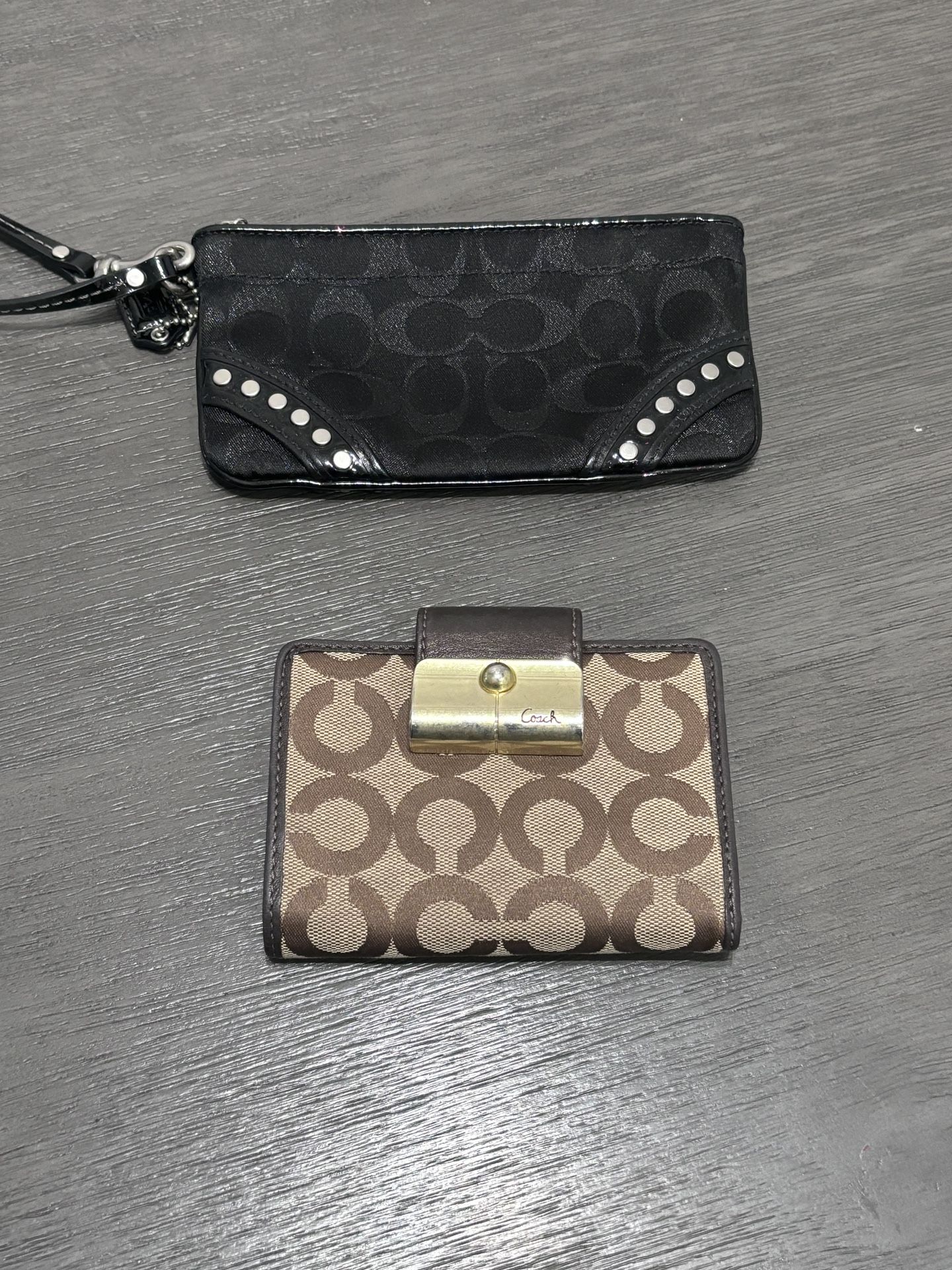 Coach wristlet, and wallet