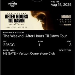 The Weeknd Concert Friday Aug 15 Corner Club