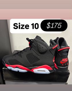 Jordan retro 6s infrared size 10 men