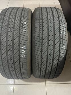 275/50/22. Two used Bridgestone tires.