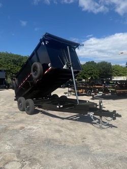 AMP 6 x 12 High Side Dump Trailer 10k