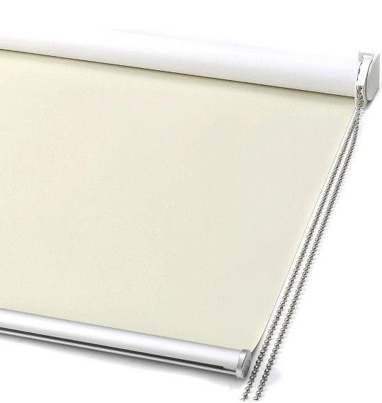 100% Blackout Roller Shade, Window Blind with Thermal Insulated 33" W x 72" H Beige