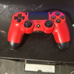 Red Ps4 Controller